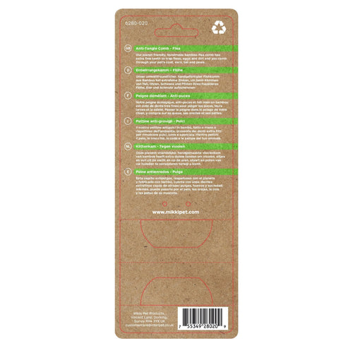Bamboo Anti-Tangle Comb - Flea