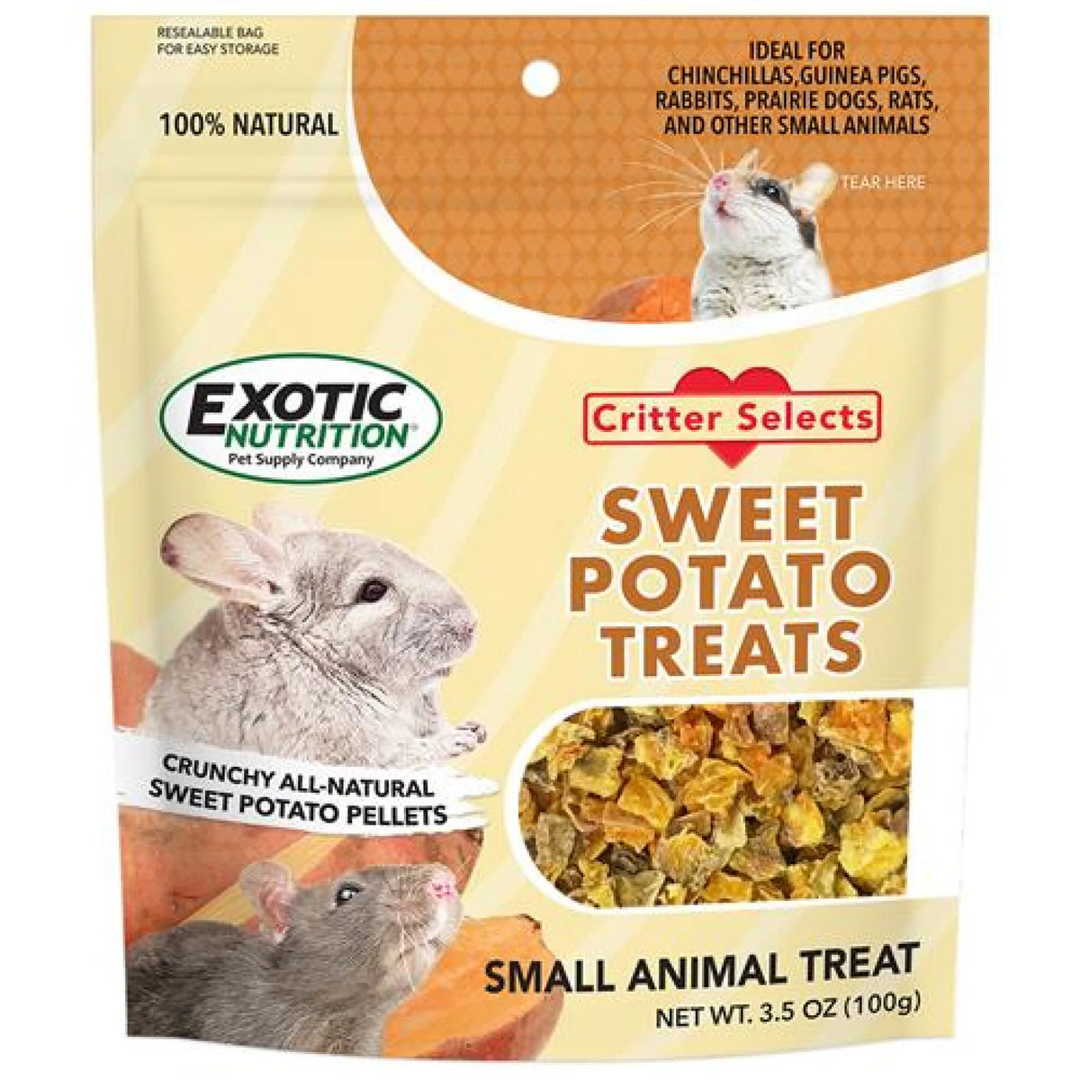 Sweet Potato Treat for Rabbits, Chinchillas, Guinea pigs, other small animals 3.5 oz
