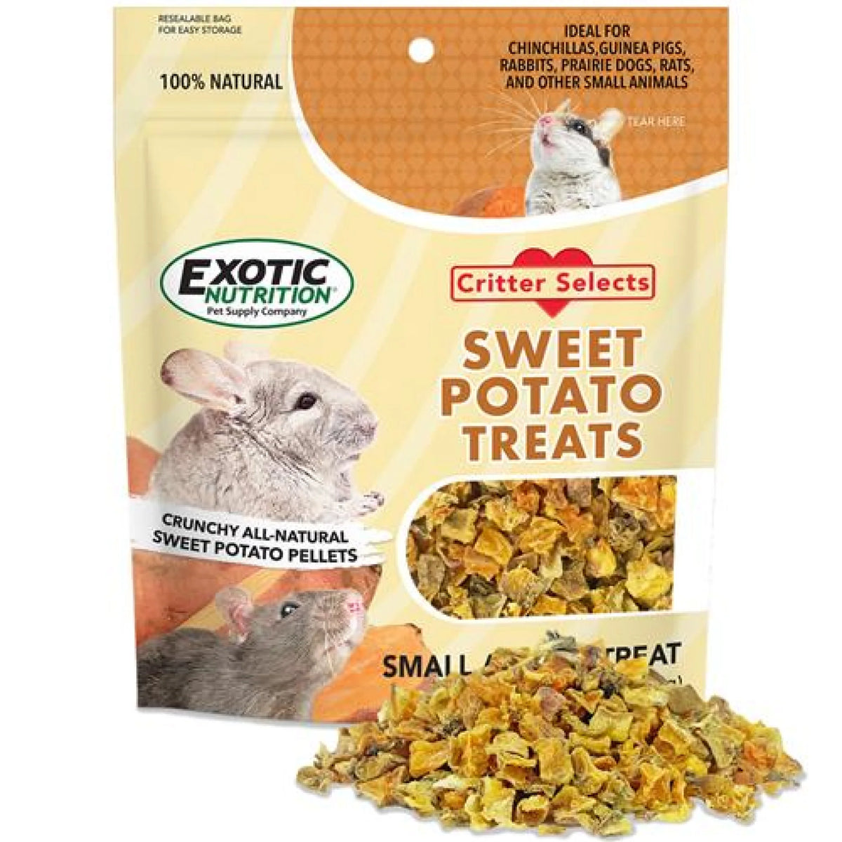 Sweet Potato Treat for Rabbits, Chinchillas, Guinea pigs, other small animals 3.5 oz