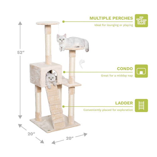 Cat Tree Condo 52″