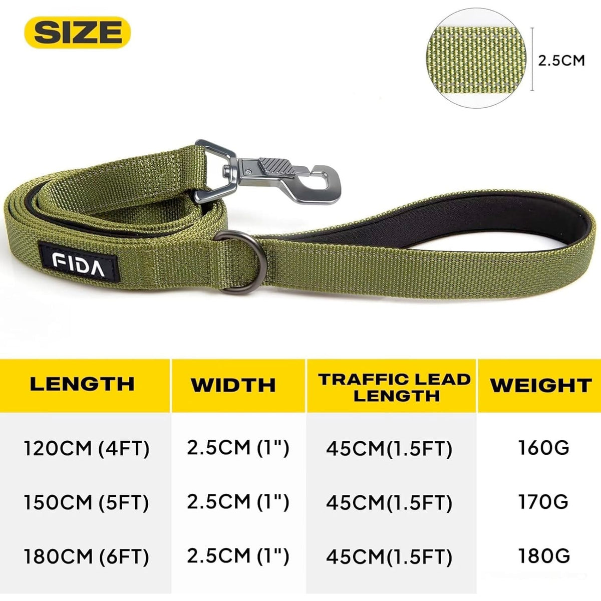 Fida Heavy Duty Dog Leash