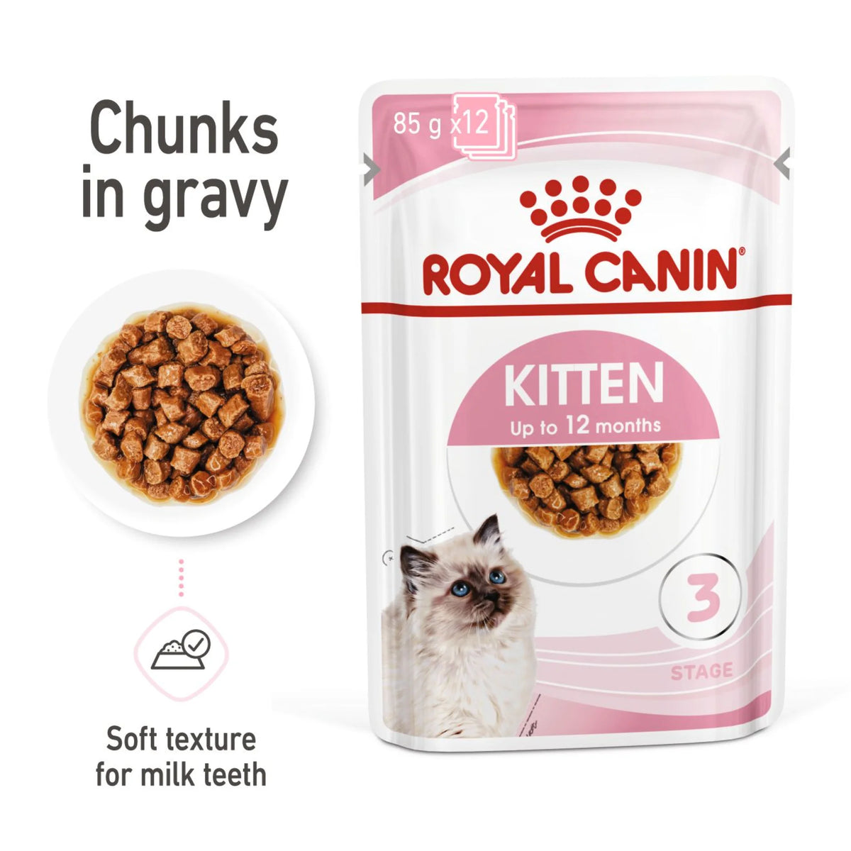 Royal Canin Cat Wet Food Kitten Gravy 85 gr