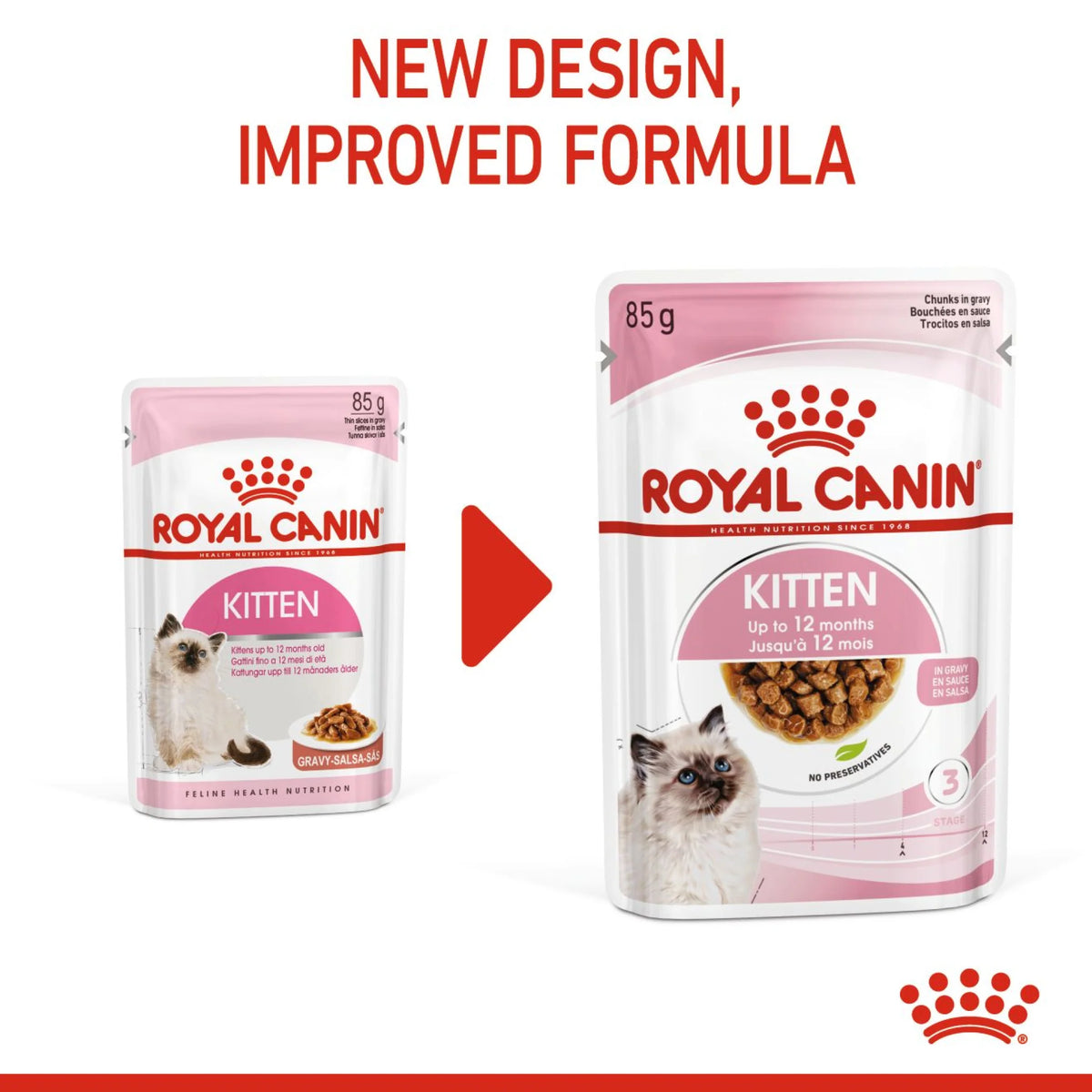 Royal Canin Cat Wet Food Kitten Gravy 85 gr