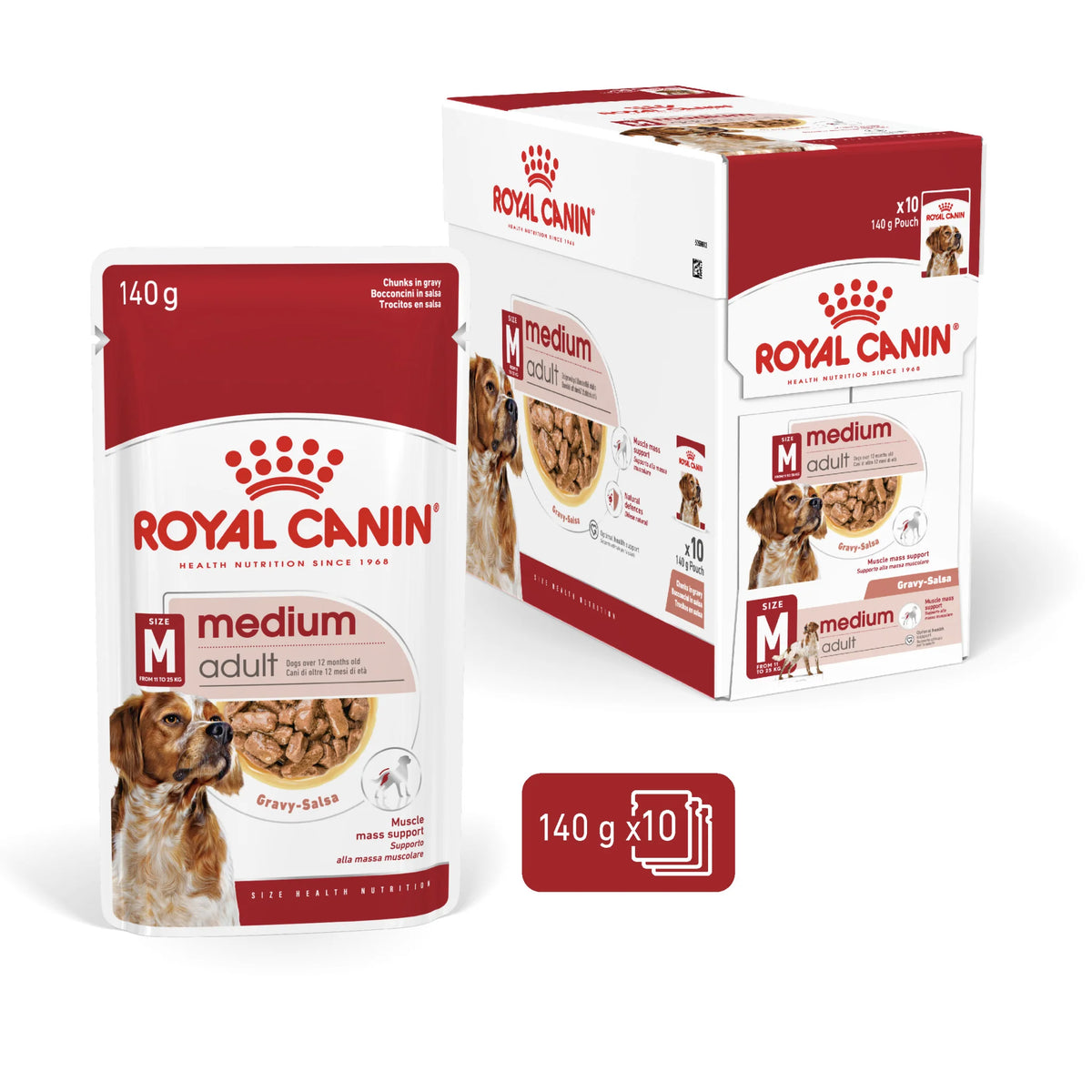 Royal Canin Dog Medium Adult Wet Food Gravy 85gr