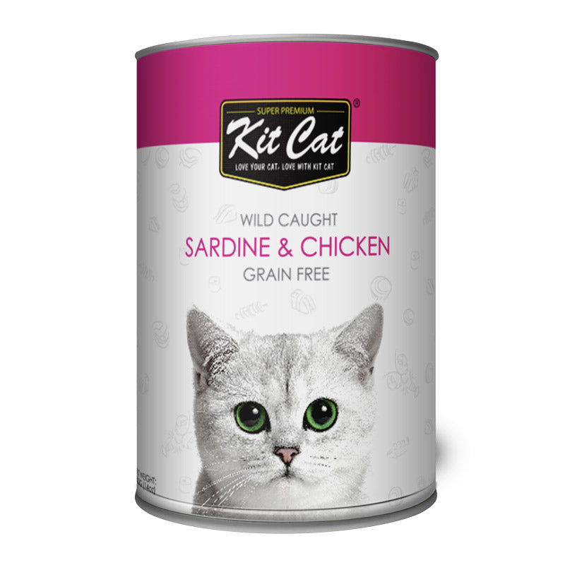 Kit Cat Wild Caught Sardine & Chicken Can