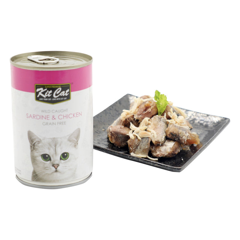 Kit Cat Wild Caught Sardine & Chicken Can