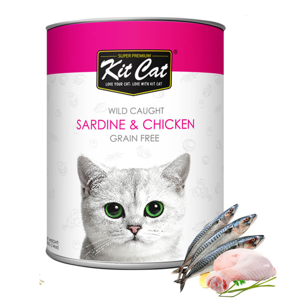 Kit Cat Wild Caught Sardine & Chicken Can