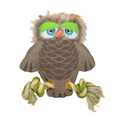 Duvo+ Canvas Owl Toy 20X18Cm