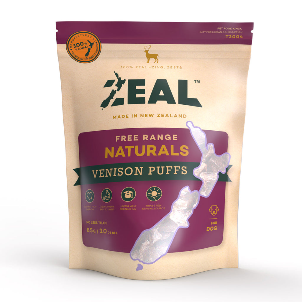 Zeal Dog Treat Venison Puffs